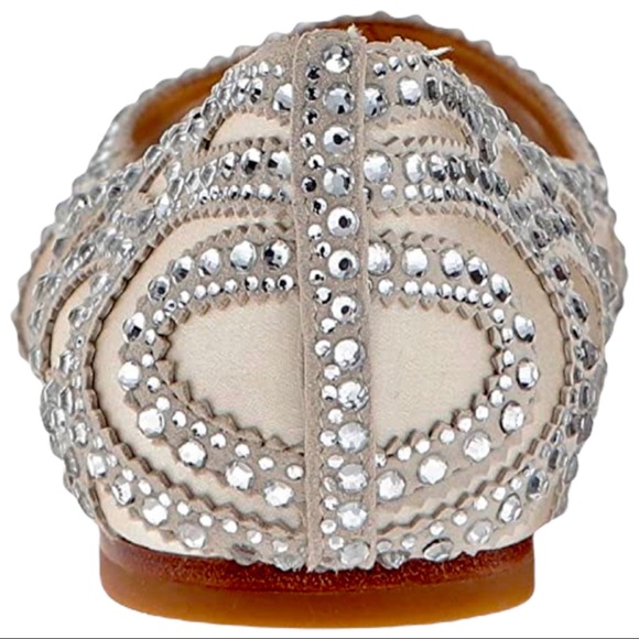 New Badgley Mischka BHLDN Gigi 6.5, 7.5, 11 Rhinestone Satin Wedding Formal - Picture 10 of 12